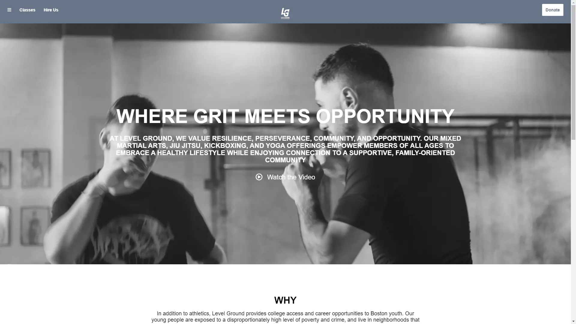 Picture of Level Ground Landing Page