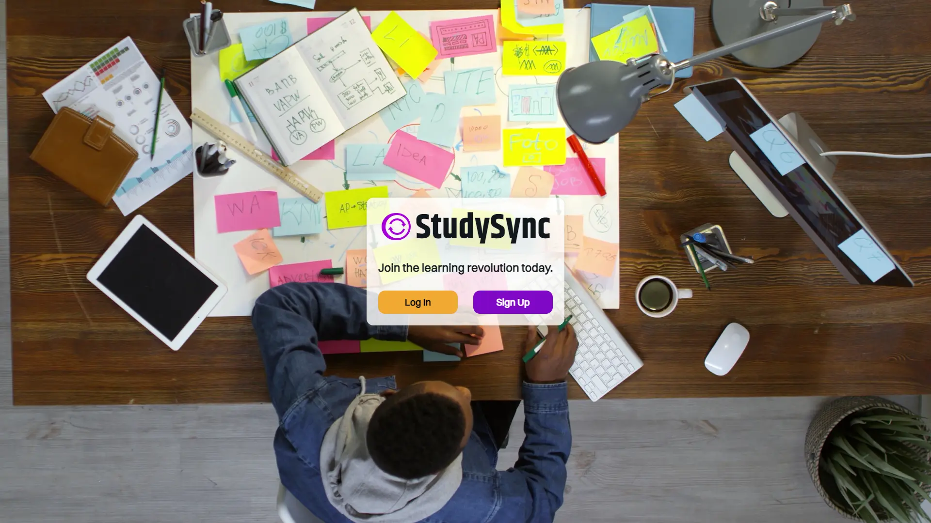 Picture of StudySync Landing Page